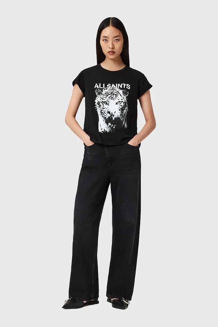Odzież AllSaints t-shirt bawełniany W106JD czarny