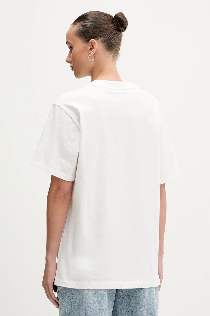 Ρούχα Βαμβακερό μπλουζάκι Hugo Blue Vintage_Tee_B_9 50562261 μπεζ
