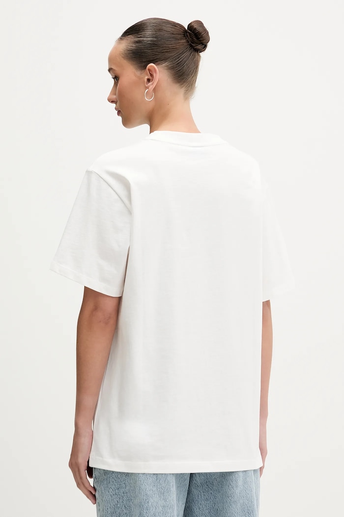 Ρούχα Βαμβακερό μπλουζάκι Hugo Blue Vintage_Tee_B_9 50562261 μπεζ