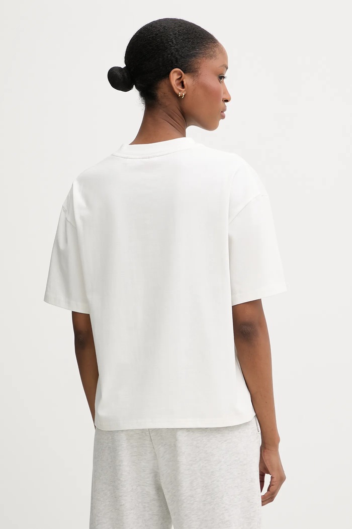 Oblečenie HUGO oversize tričko dámske s modalom SIGNATURE_TSHIRT 50556807 béžová