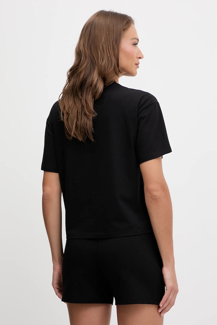 Oblečenie HUGO oversize tričko dámske s modalom SIGNATURE_TSHIRT 50556807 čierna