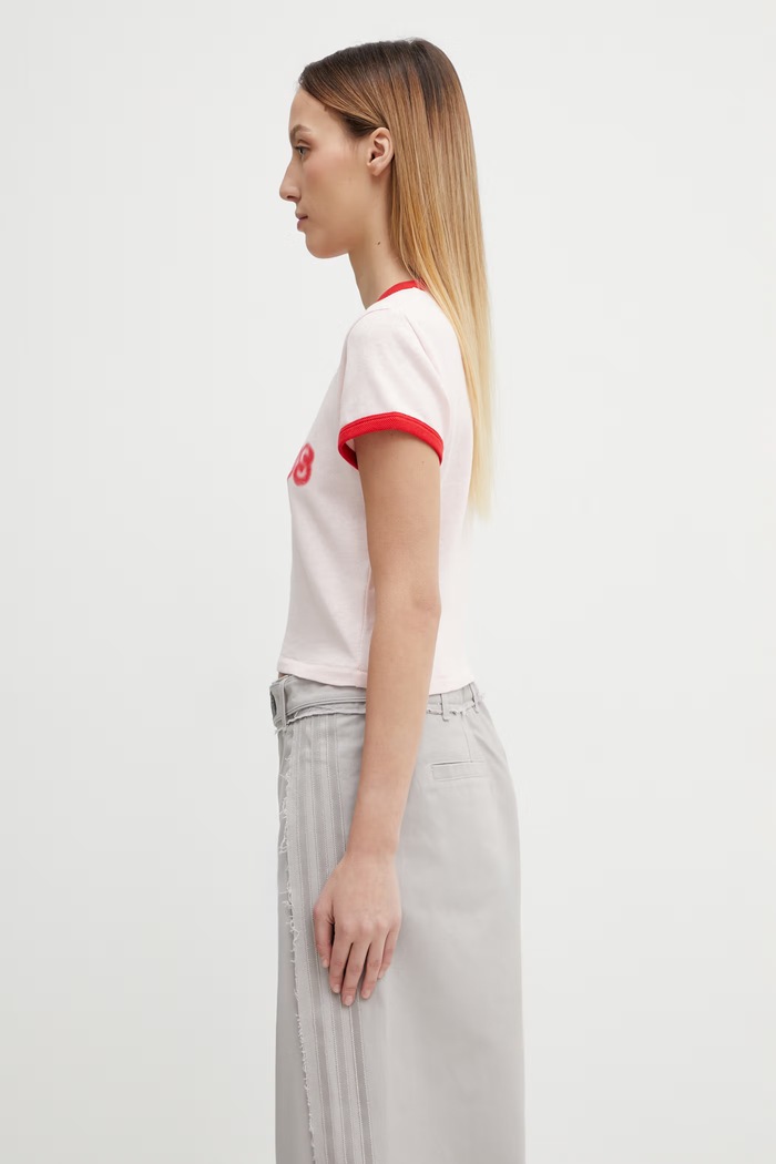 Хлопковая футболка Kenzo FG52TS0124SK розовый SS26