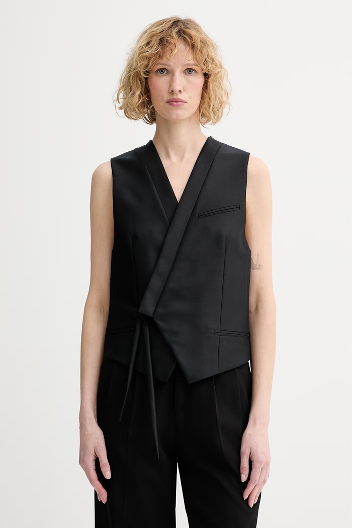 Kenzo evening waistcoat with wool Women's black FG52GI0149FA
