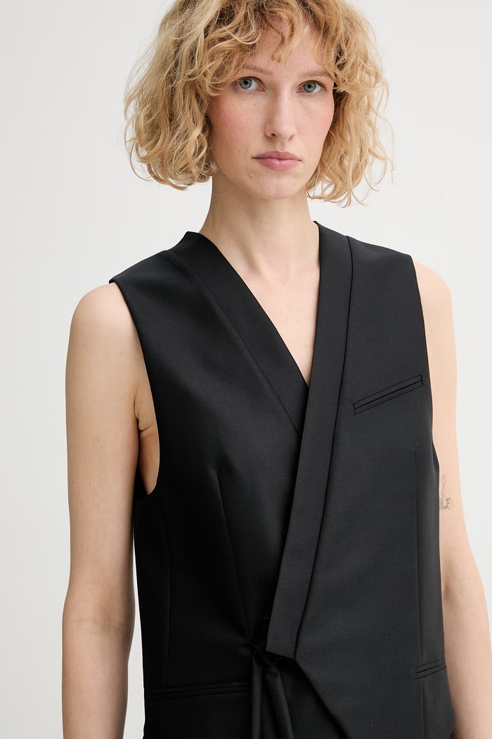 Kenzo evening waistcoat with wool Women's black FG52GI0149FA