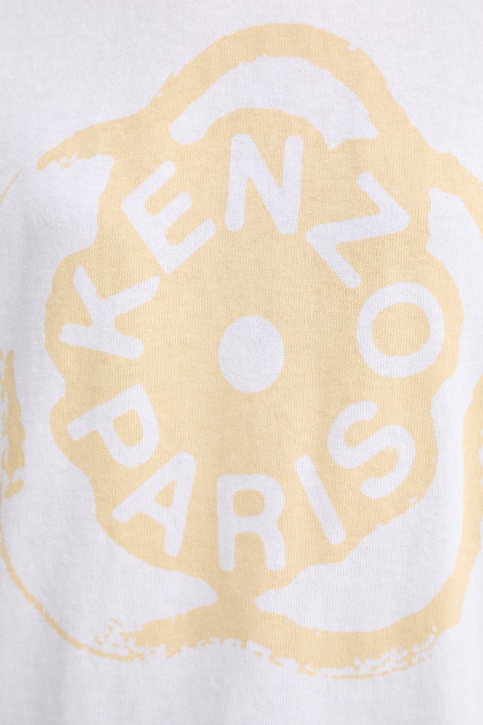 Kenzo tricou din bumbac FG52TS3034SK alb
