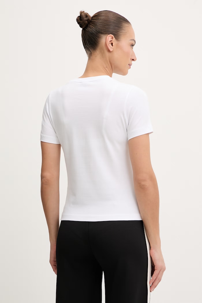Îmbrăcăminte Guess tricou BEATRIZ V6RI02.J1314 alb
