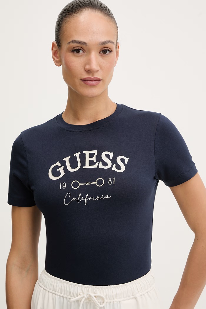 Guess tricou BEATRIZ bleumarin V6RI02.J1314
