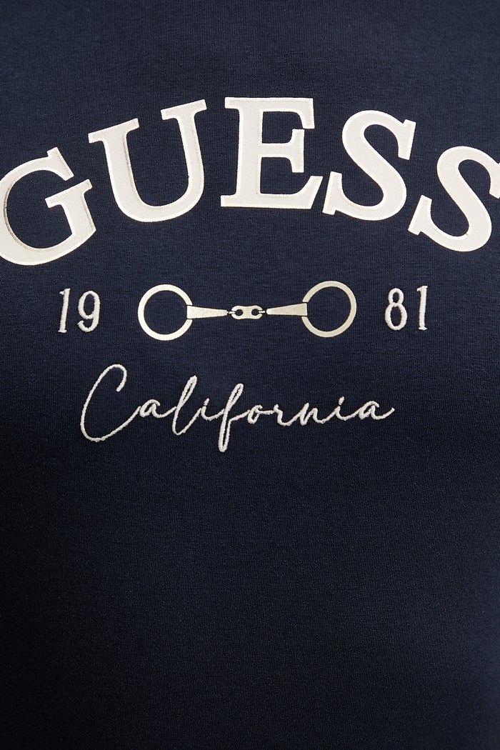Guess tricou BEATRIZ V6RI02.J1314 bleumarin