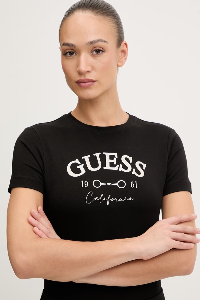 Guess tricou BEATRIZ negru V6RI02.J1314