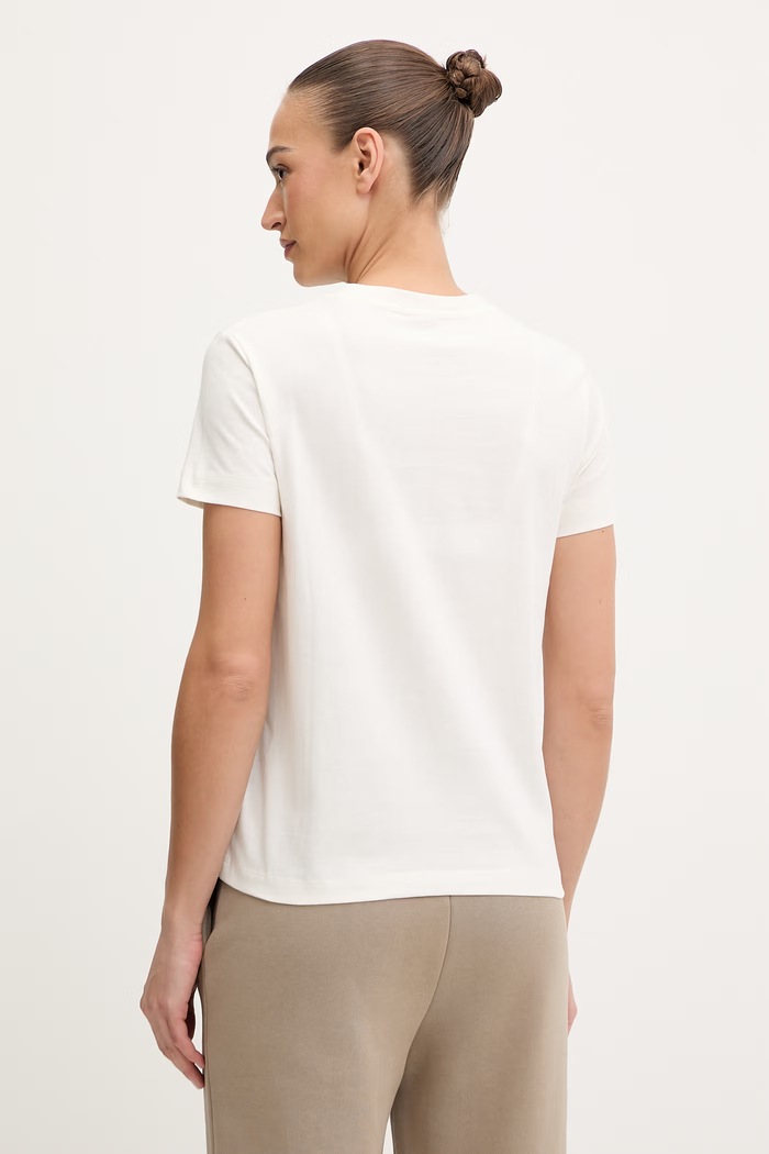 Guess tricou din bumbac ARTEMISIA V6RI05.I3Z14 bej SS26
