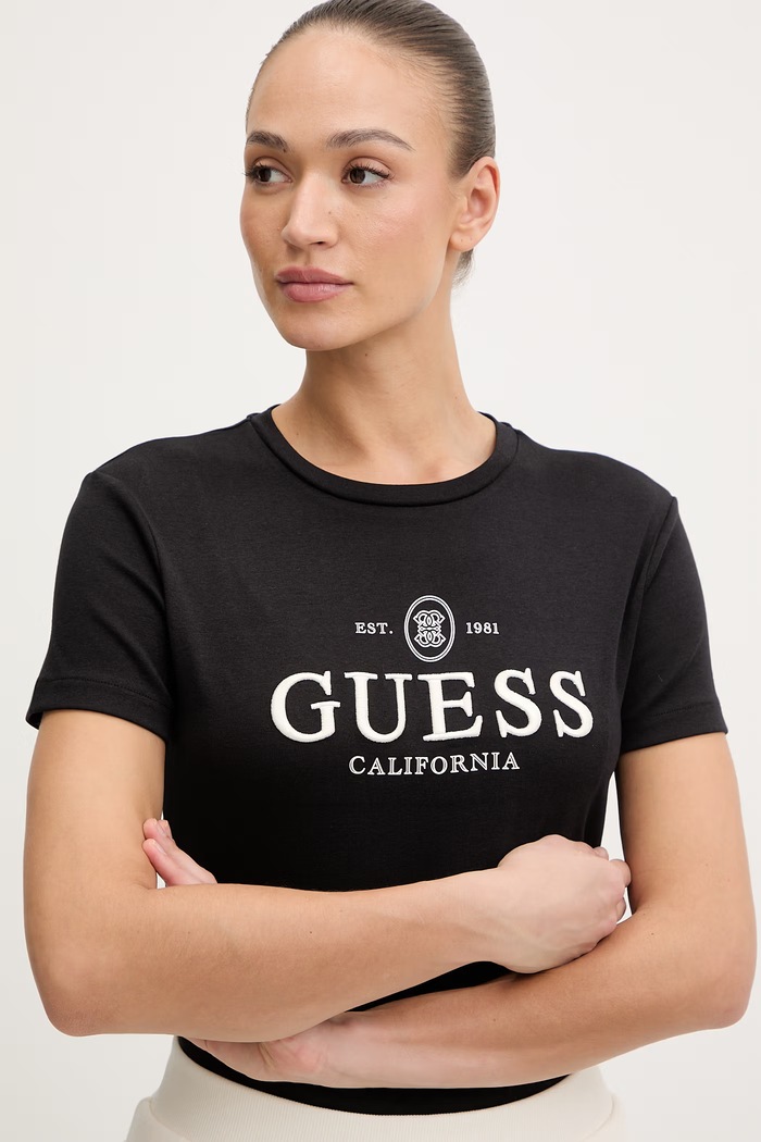 Guess tricou ARABELLA negru V6RI06.KD741