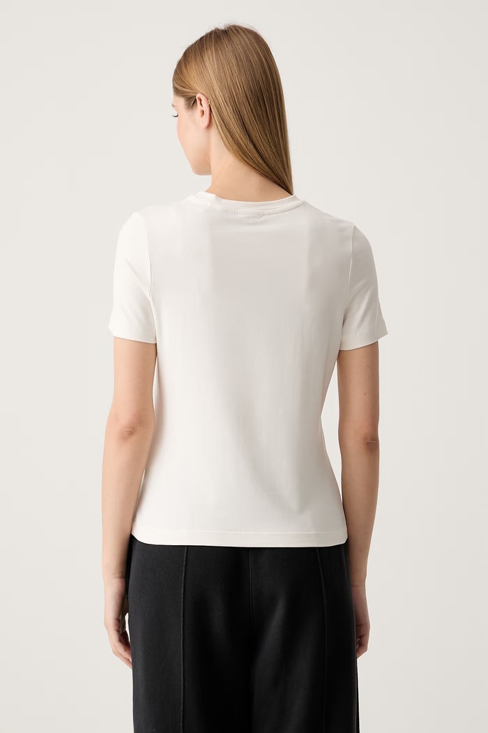 Ρούχα Guess t-shirt γυναικείο με βαμβάκι TRACEY V6RI07.J1314 μπεζ