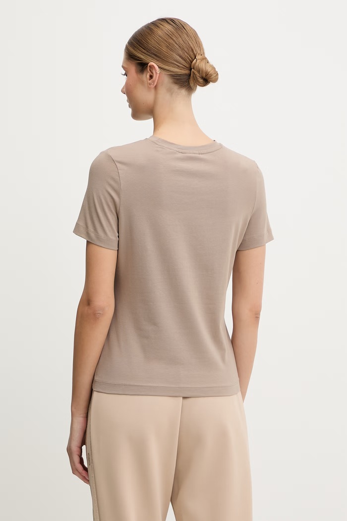 Ρούχα Guess t-shirt γυναικείο με βαμβάκι TRACEY V6RI07.J1314 μπεζ