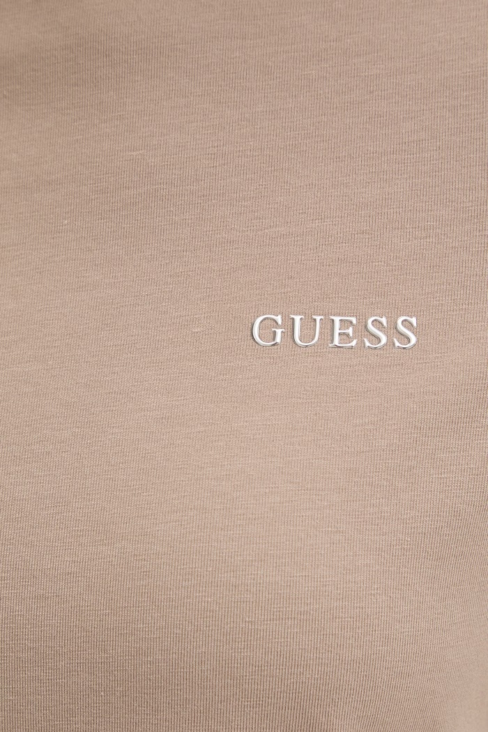 Guess t-shirt γυναικείο με βαμβάκι TRACEY V6RI07.J1314 μπεζ