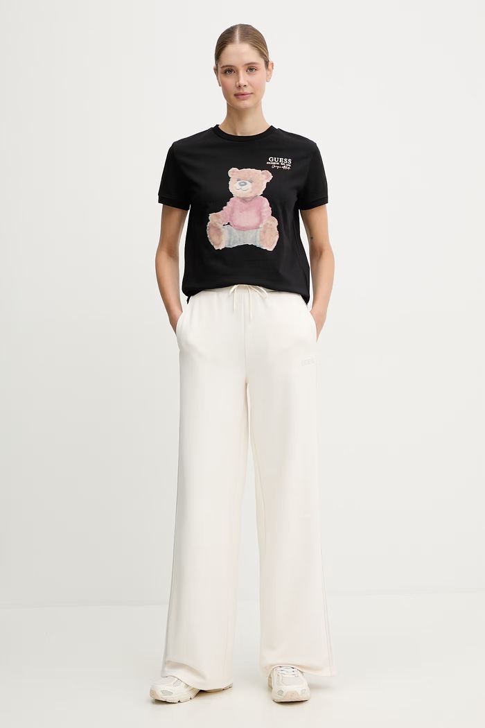 Guess t-shirt in cotone CARLA V6RI08.K8FQ4 nero SS26