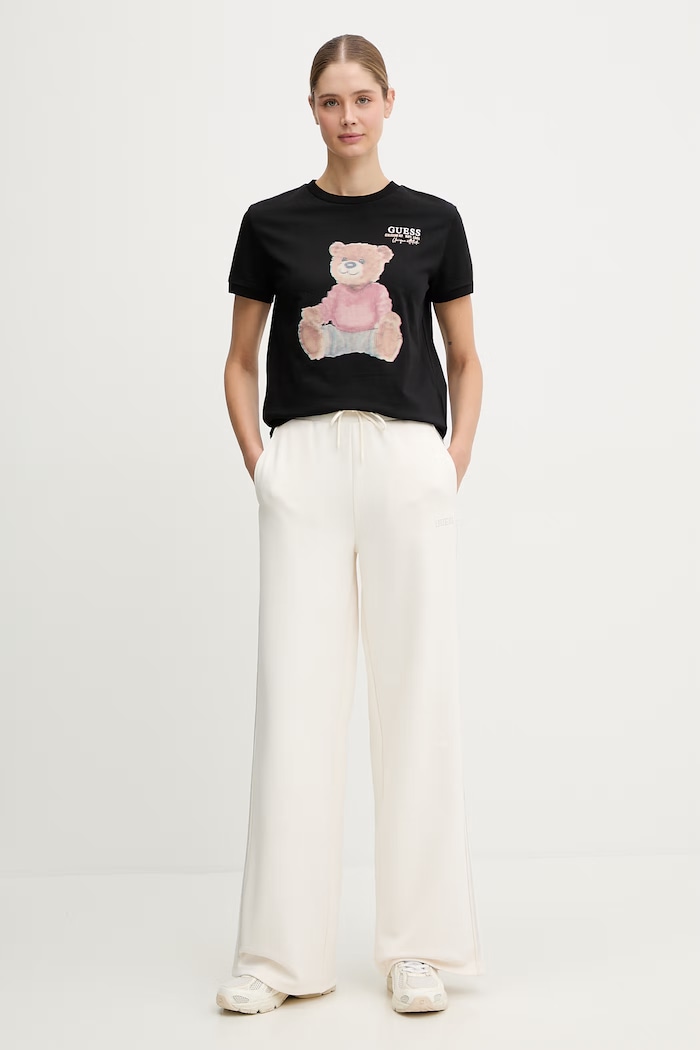 Guess t-shirt in cotone CARLA V6RI08.K8FQ4 nero SS26