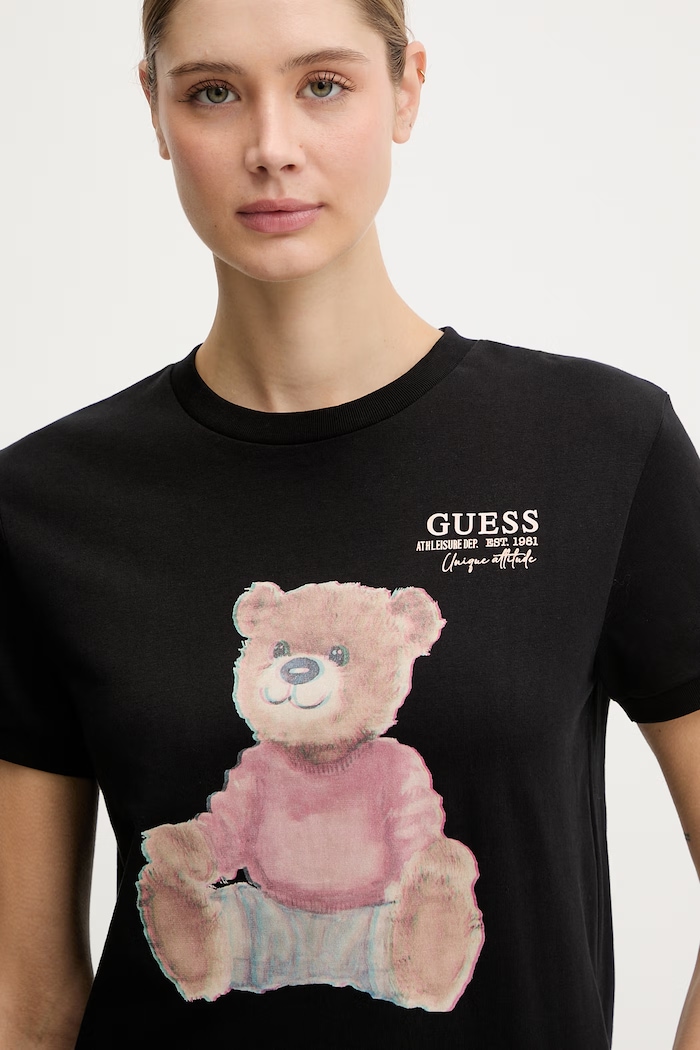 Guess t-shirt in cotone CARLA nero V6RI08.K8FQ4