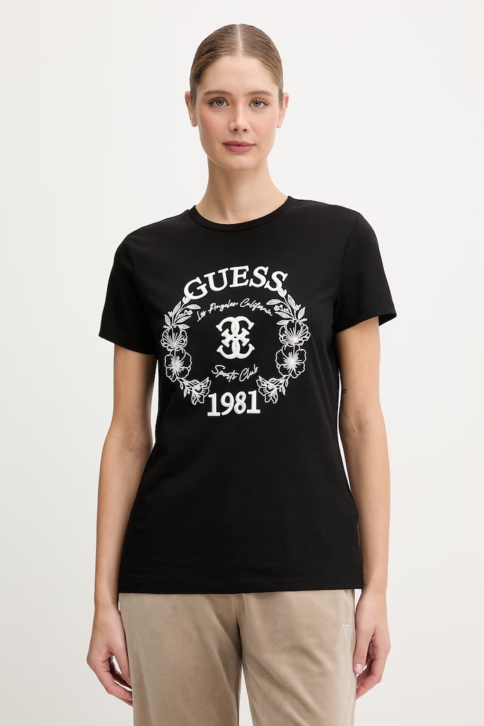 Guess t-shirt MADDALENA regular czarny V6RI12.J1314