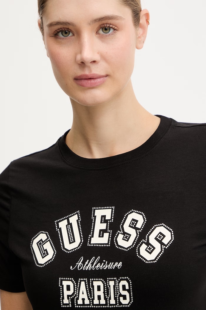 Μπλουζάκι Guess ANITA μαύρο V6RI15.J1314