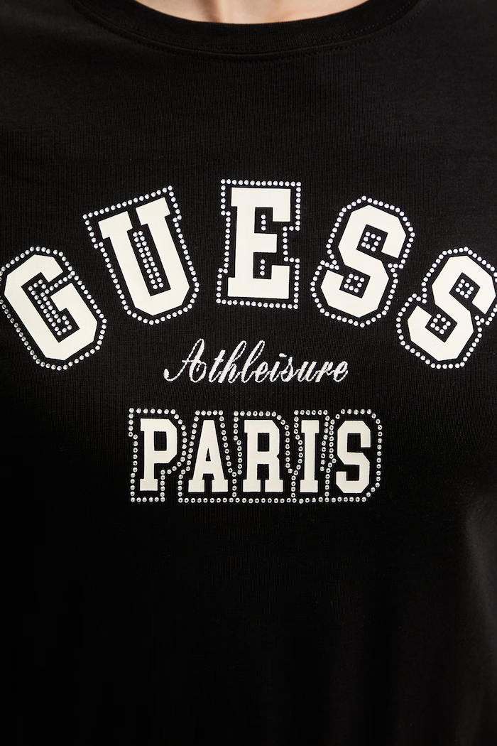 Μπλουζάκι Guess ANITA V6RI15.J1314 μαύρο
