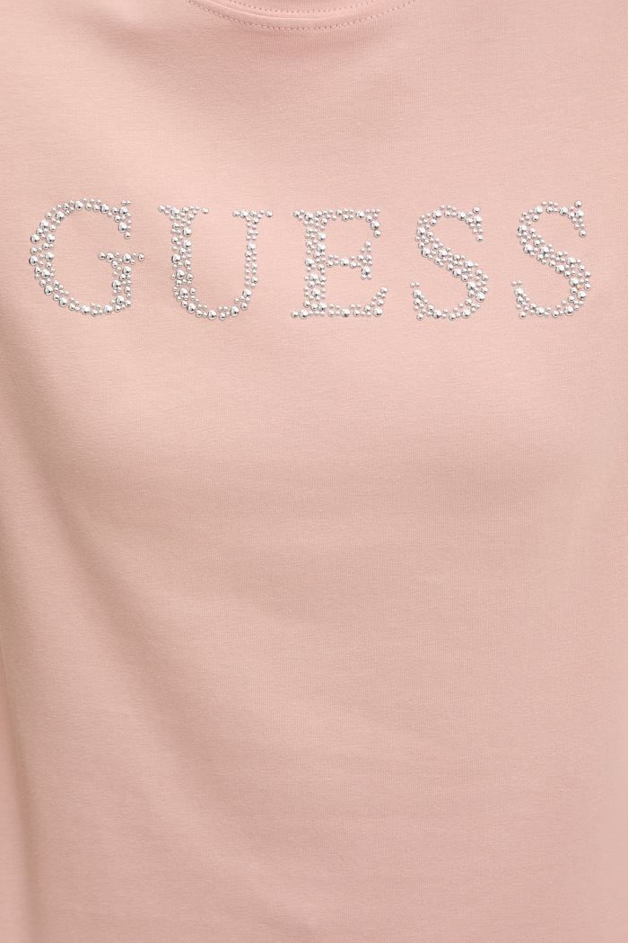 Guess din bumbac cu elastan OCTAVIA V6RI20.J1314 roz