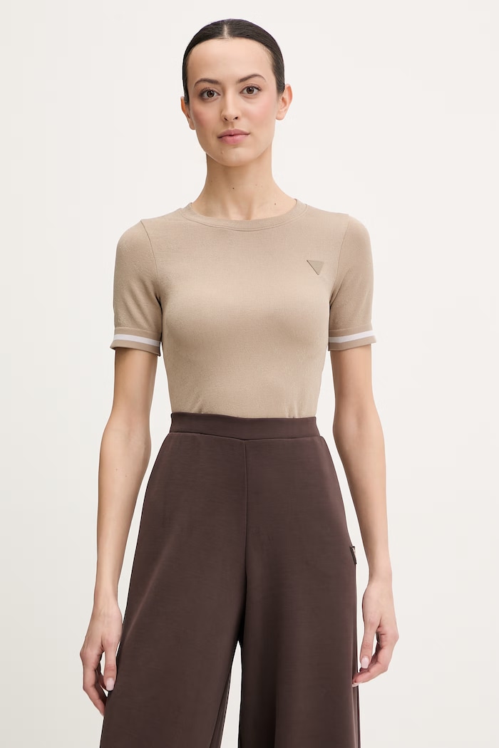 Tričko Guess PEPI slim zelená V6RP02.Z4692