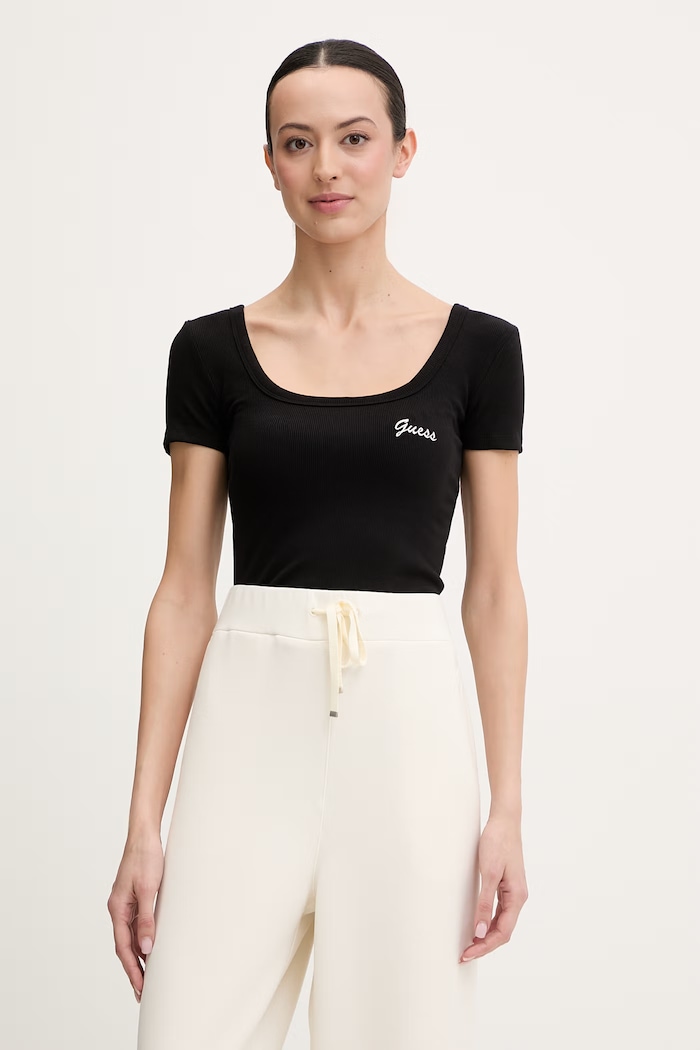 Guess t-shirt LAVINIA regular czarny V6RP05.K8RT2