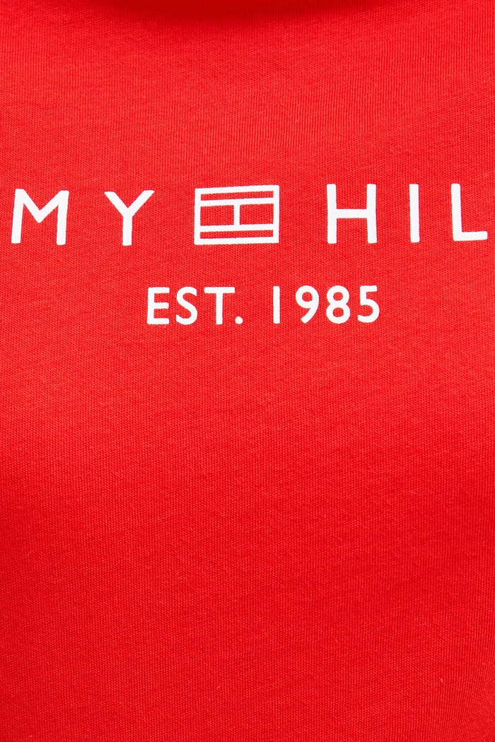 Tommy Hilfiger tricou pentru femei, din bumbac WW0WW40276. rosu