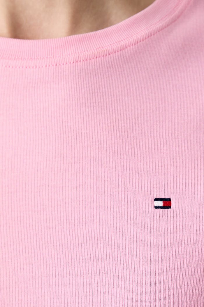 Tommy Hilfiger t-shirt γυναικείο βαμβακερό WW0WW40587. ροζ