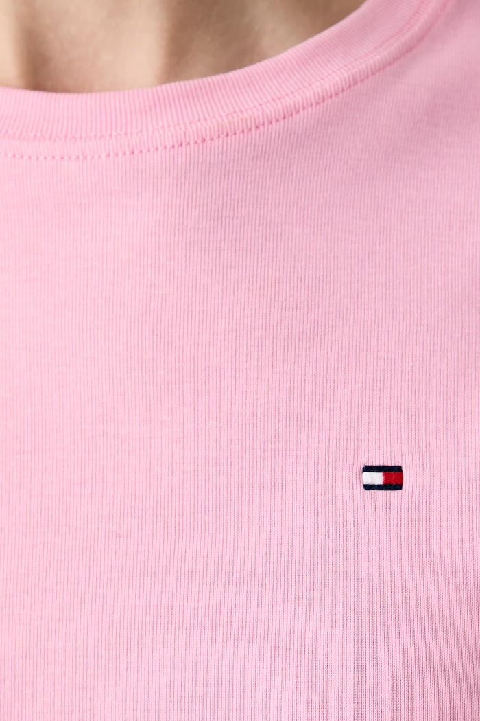 Tommy Hilfiger t-shirt γυναικείο βαμβακερό WW0WW40587. ροζ