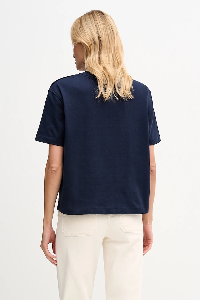 Îmbrăcăminte Tommy Hilfiger tricou din bumbac WW0WW47819 bleumarin