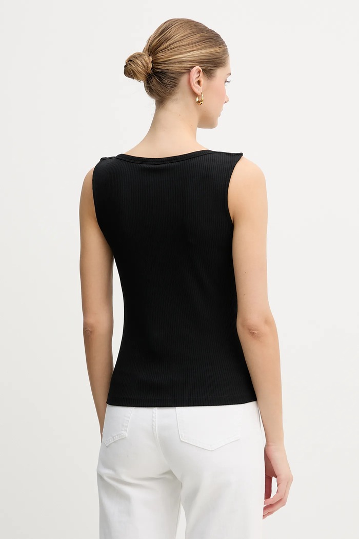 Oblečenie Tommy Hilfiger top dámsky WW0WW47807 čierna
