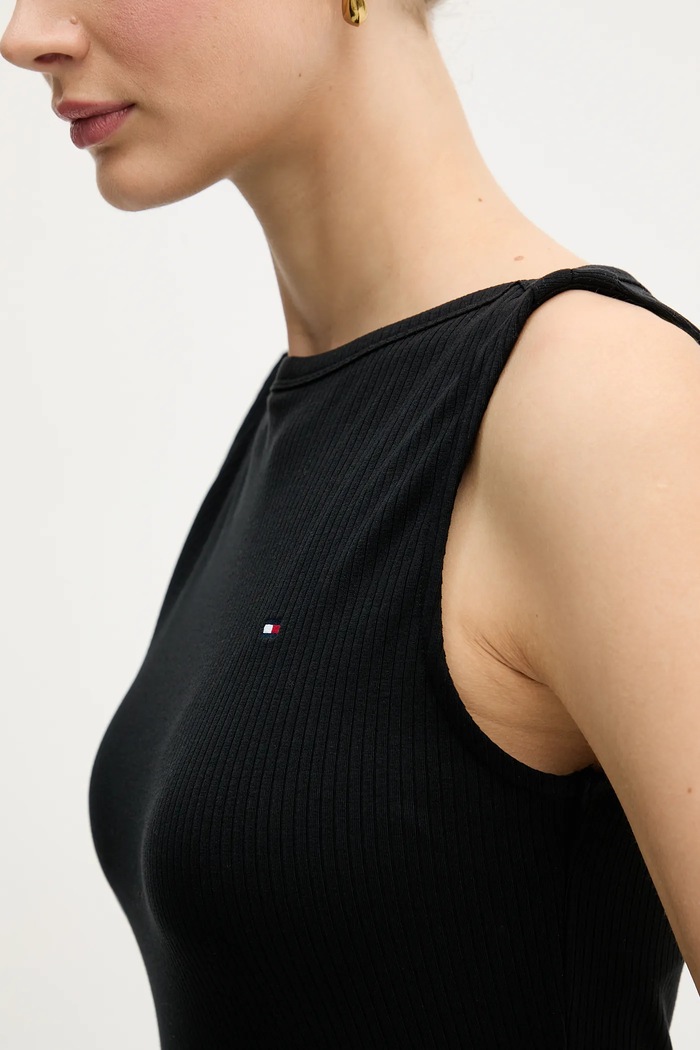 Tommy Hilfiger top dámsky WW0WW47807 čierna