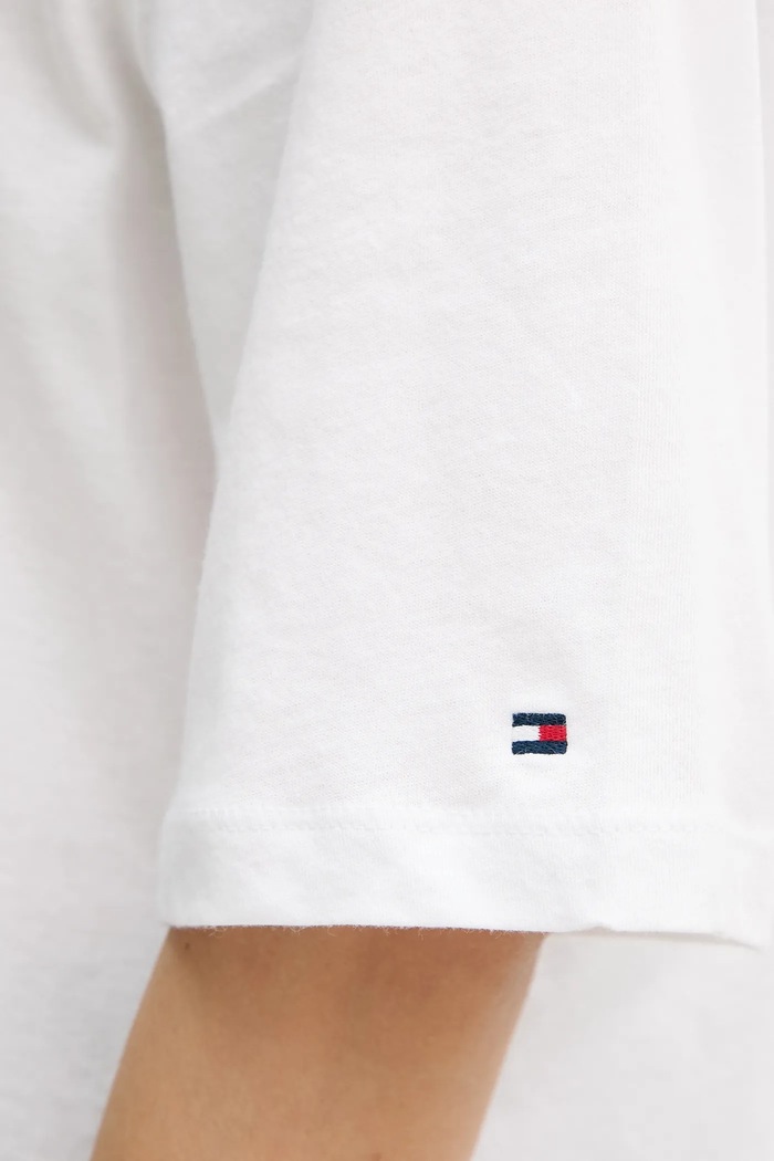 Tommy Hilfiger majica za žene od pamuka WW0WW47811 bijela