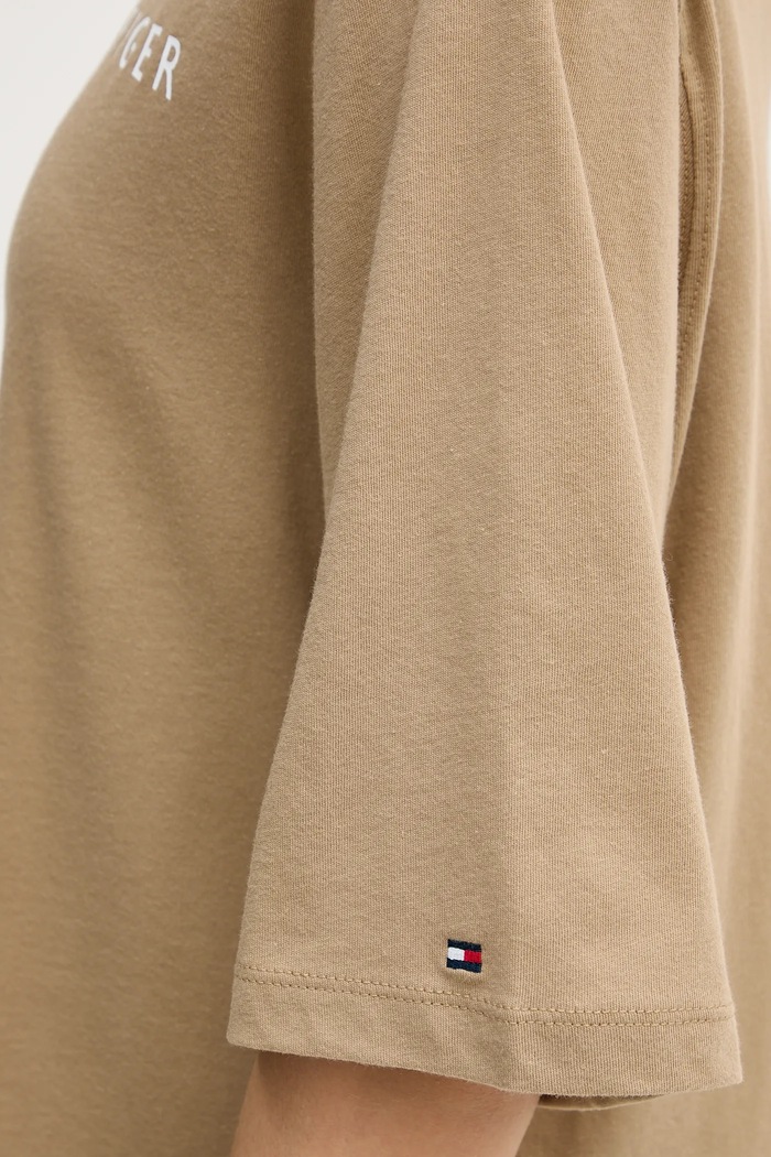 Tommy Hilfiger tričko dámské bavlněné WW0WW47811 zelená
