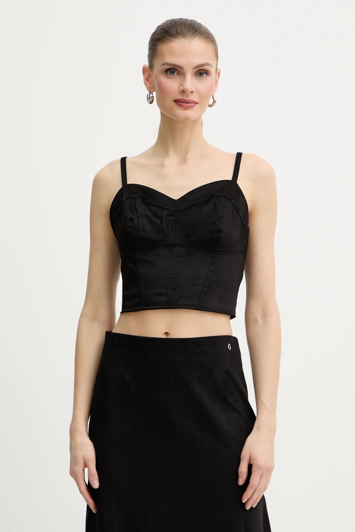 Top Guess NUNZIA slim μαύρο W6RH03.WJ472
