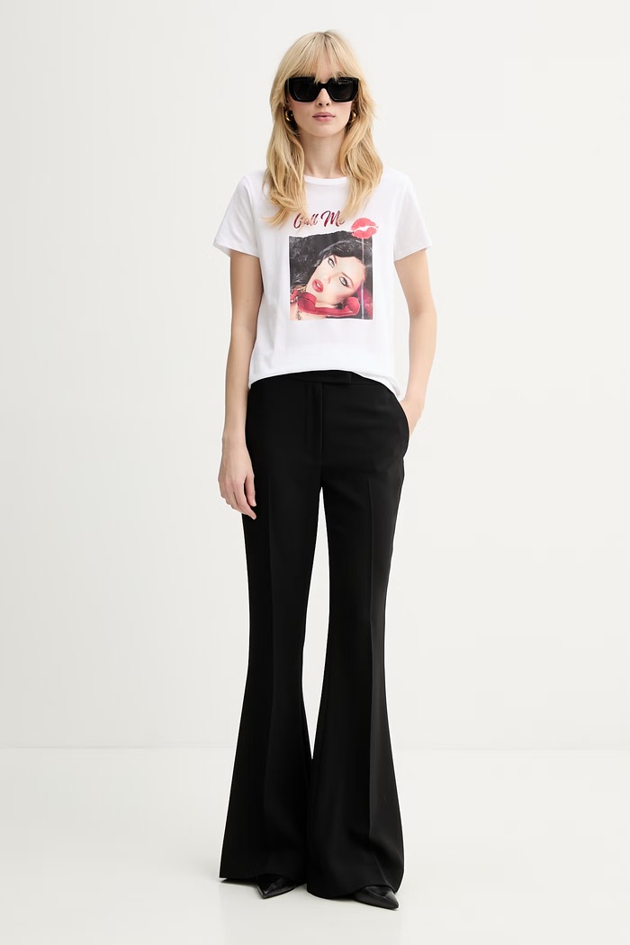 Guess t-shirt bawełniany W6RI08.K9RM1 biały SS26