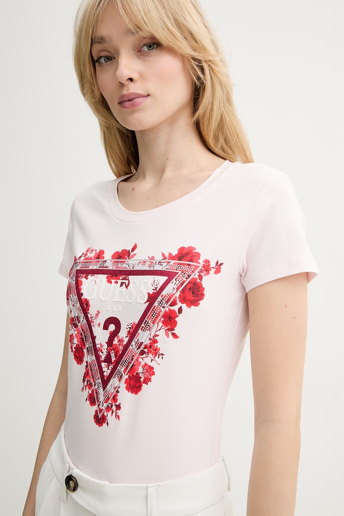 Guess t-shirt rosa W6RI23.J1314