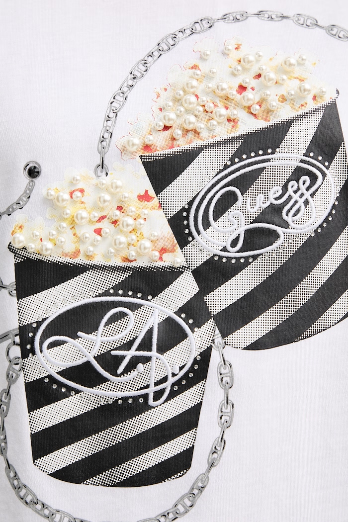 Guess t-shirt in cotone W6RI28.I3Z14 bianco