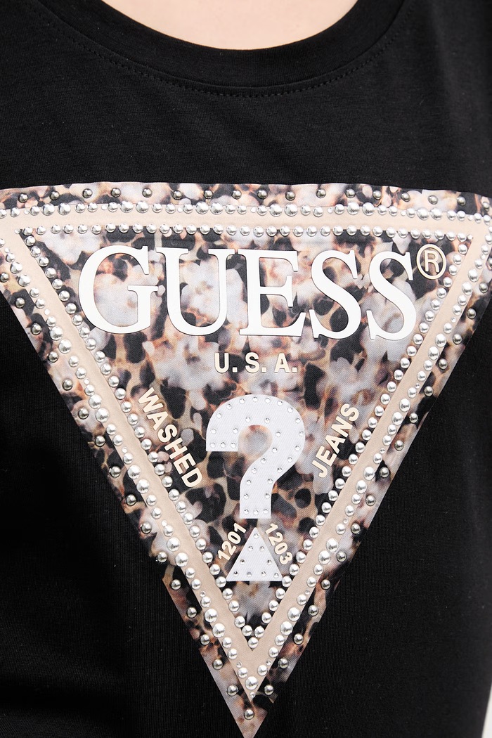 Tričko Guess LEO W6RI32.J1314 černá