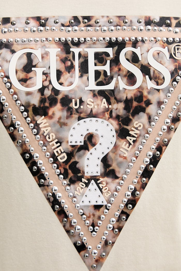 Блуза с дълги ръкави Guess LEO W6RI33.J1314 бежов
