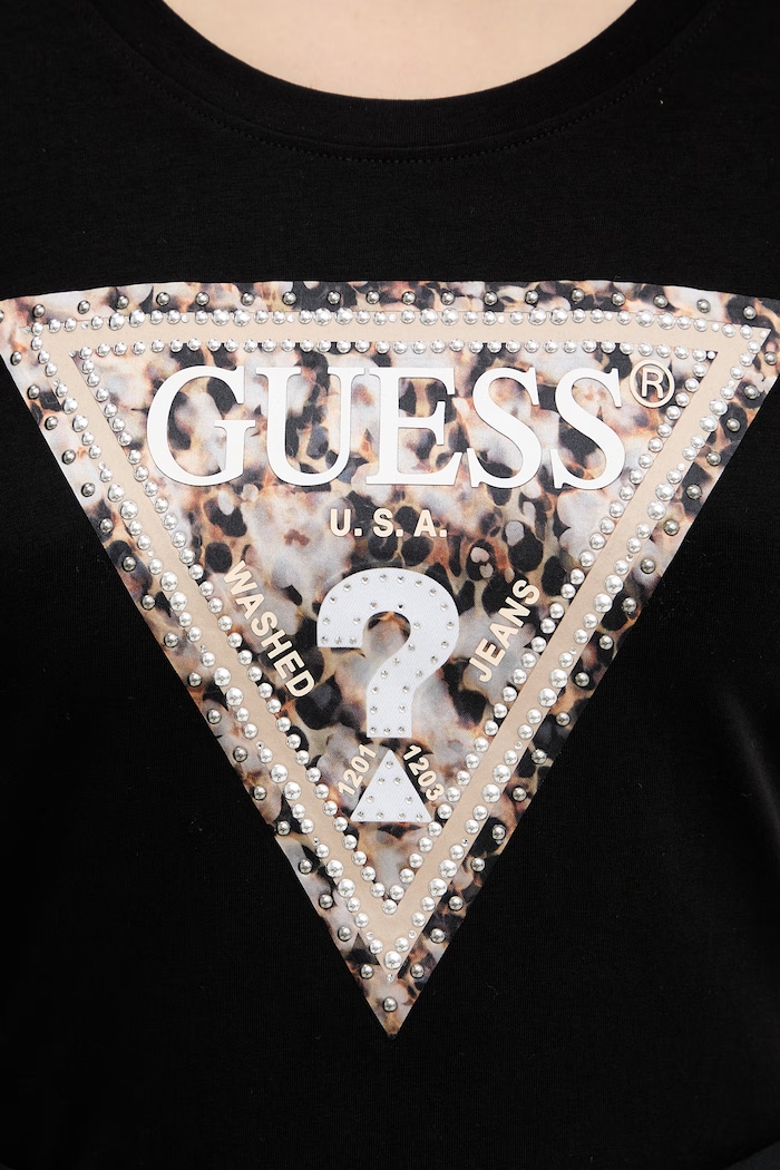 Блуза с дълги ръкави Guess LEO W6RI33.J1314 черен
