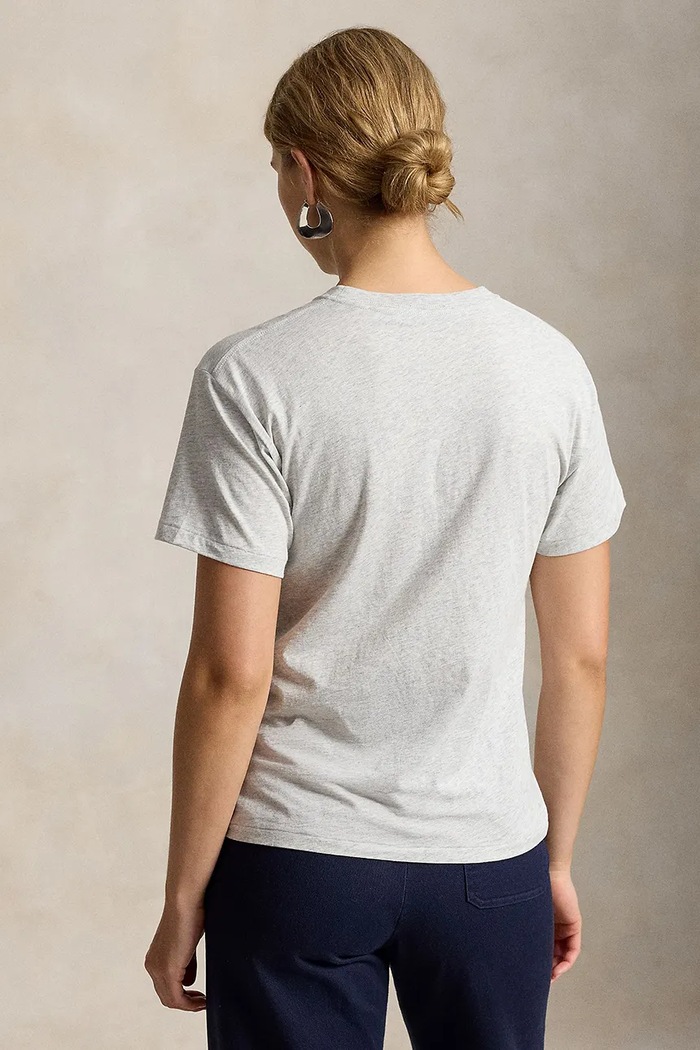 Polo Ralph Lauren tričko dámske bavlnené 211A96261 sivá SS26
