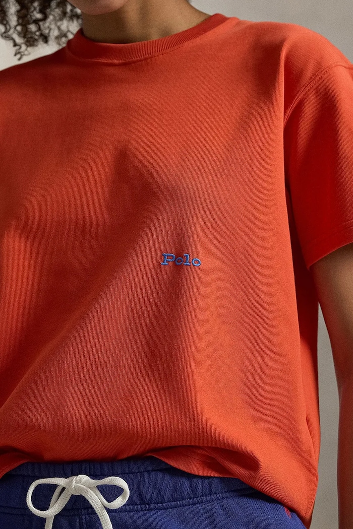 Bavlnené tričko Polo Ralph Lauren oranžová 211A96263