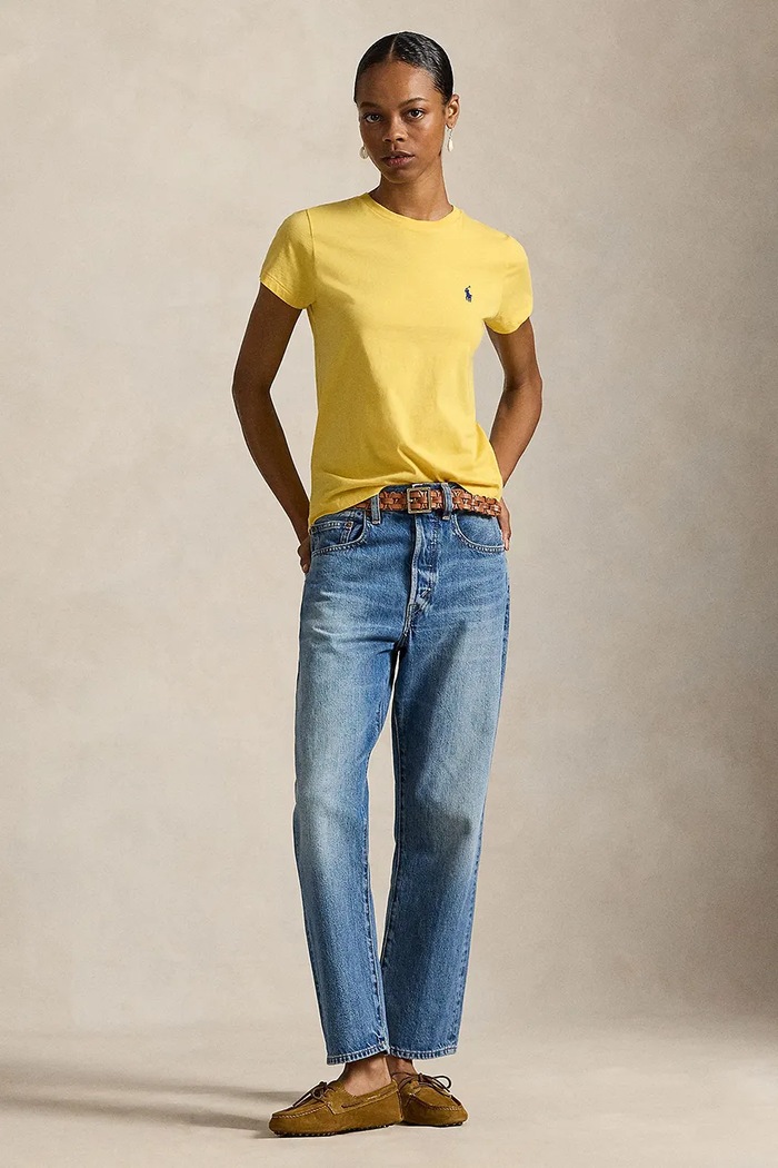 Îmbrăcăminte Polo Ralph Lauren Tricou femei din bumbac 211B14605 galben