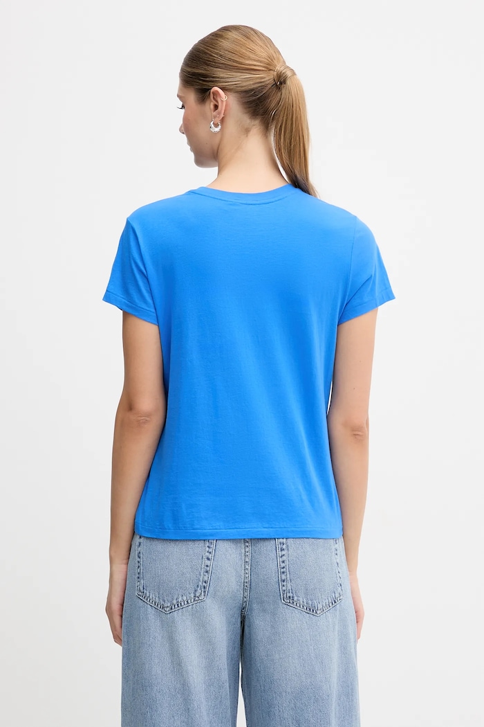 Дрехи Polo Ralph Lauren тениска дамска памучна 211B14605 син