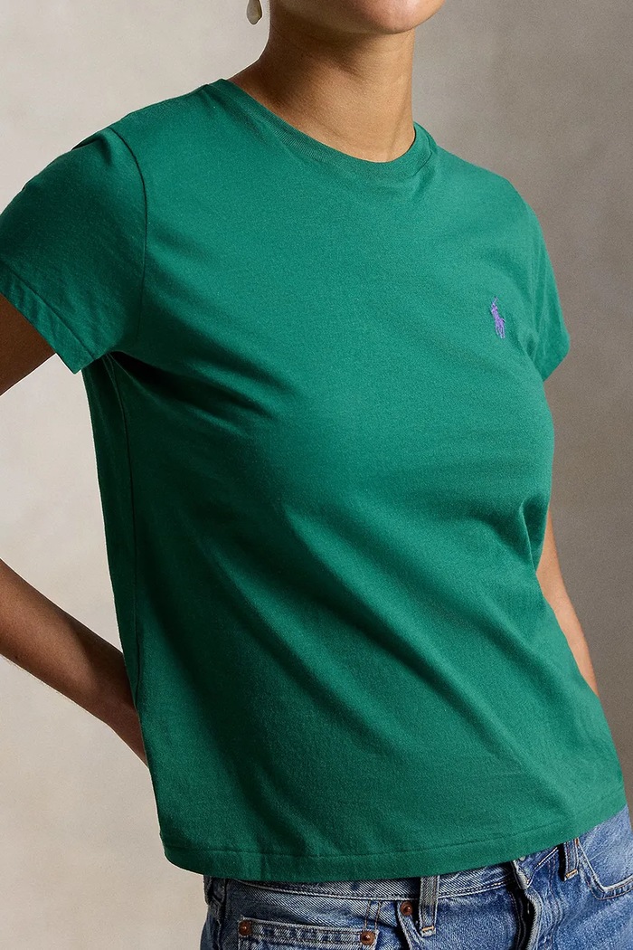 Polo Ralph Lauren T-shirt damski bawełniany zielony 211B14605