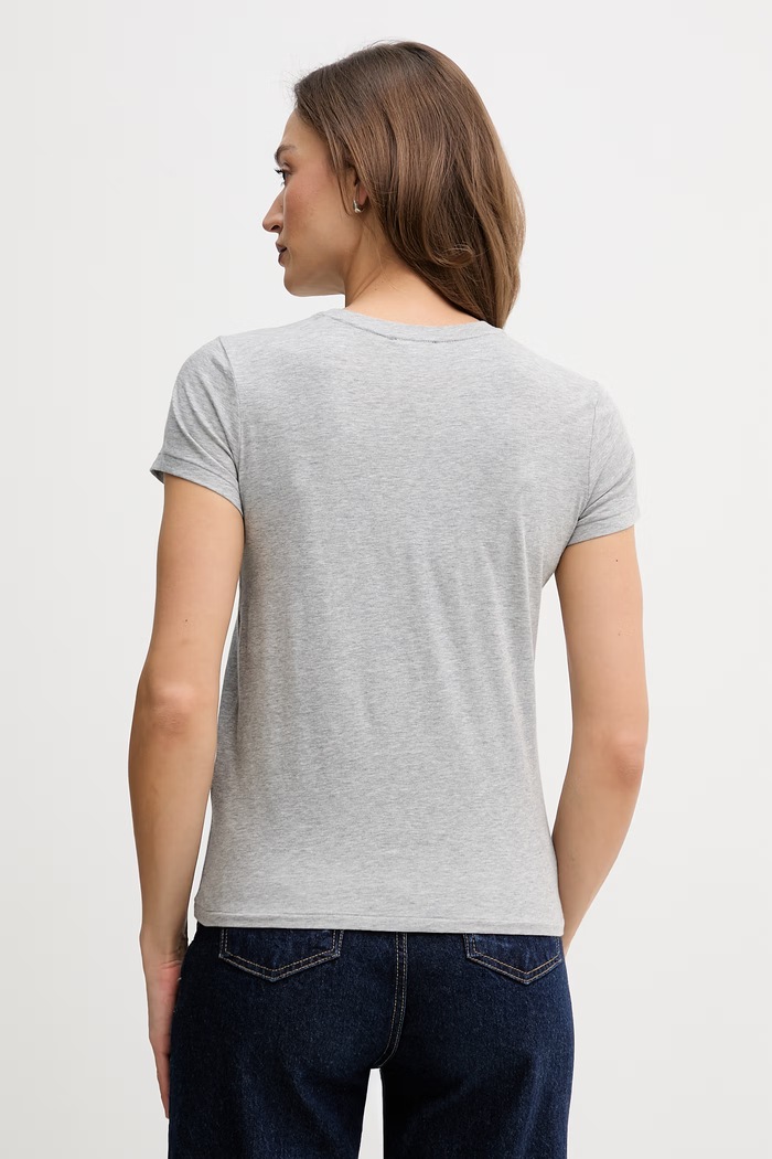 Abbigliamento Polo Ralph Lauren T-shirt in cotone da donna 211B14605 grigio