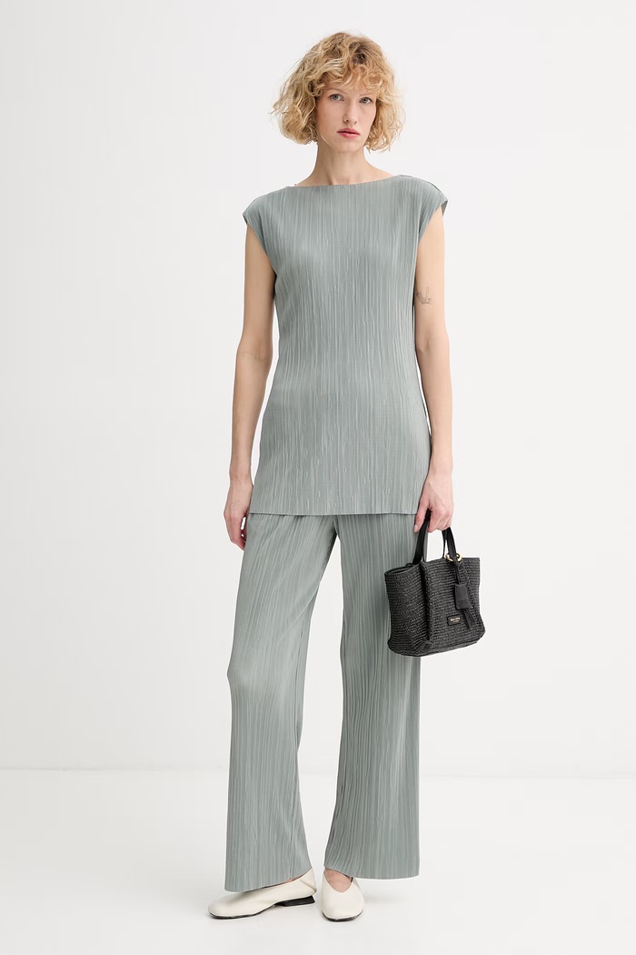 Calvin Klein bluză pentru femei LV044E220G verde SS26