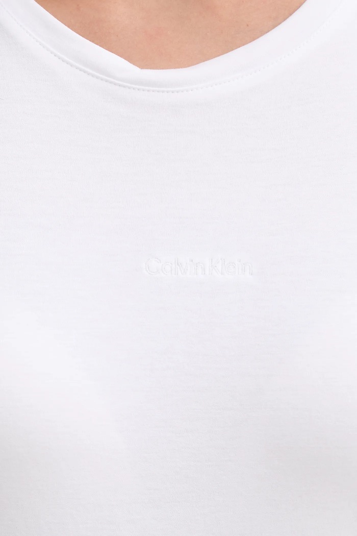Calvin Klein pamut póló LV044E205G fehér